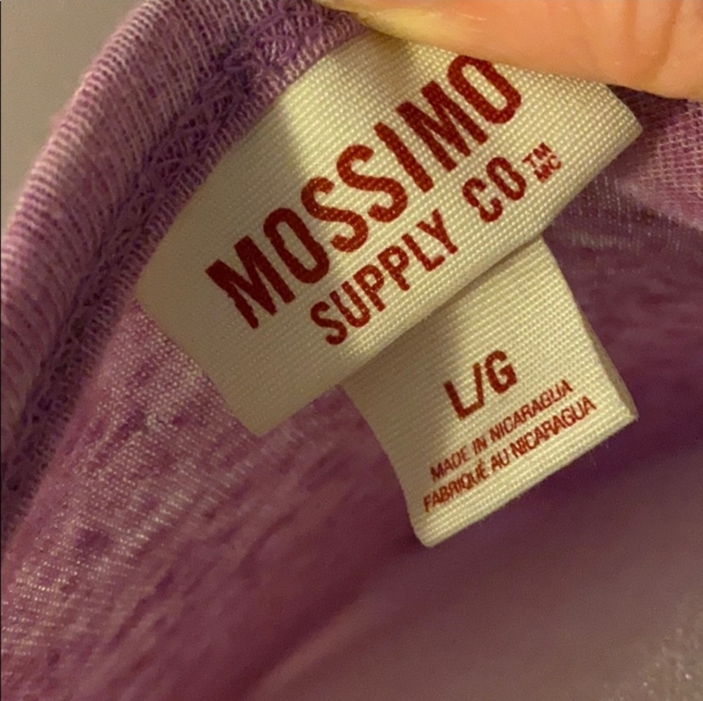 Mossimo Light Purple 3/4 Sleeve Top - Picture 2 of 2